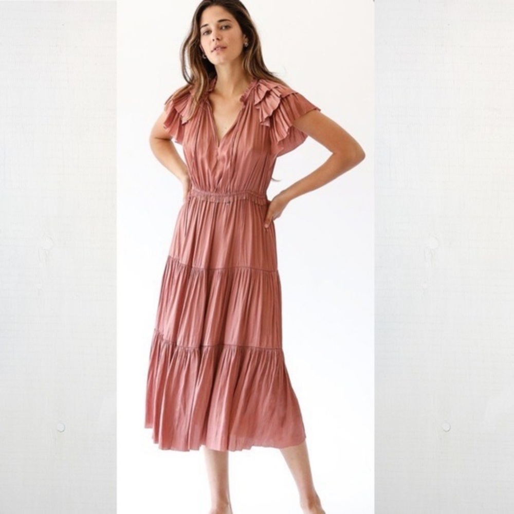 ULLA JOHNSON Blaire Dress in Copper Sz 4